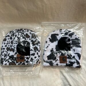 2 Pack Unisex Carhart Cow Print Beanie Winter Knit Cap